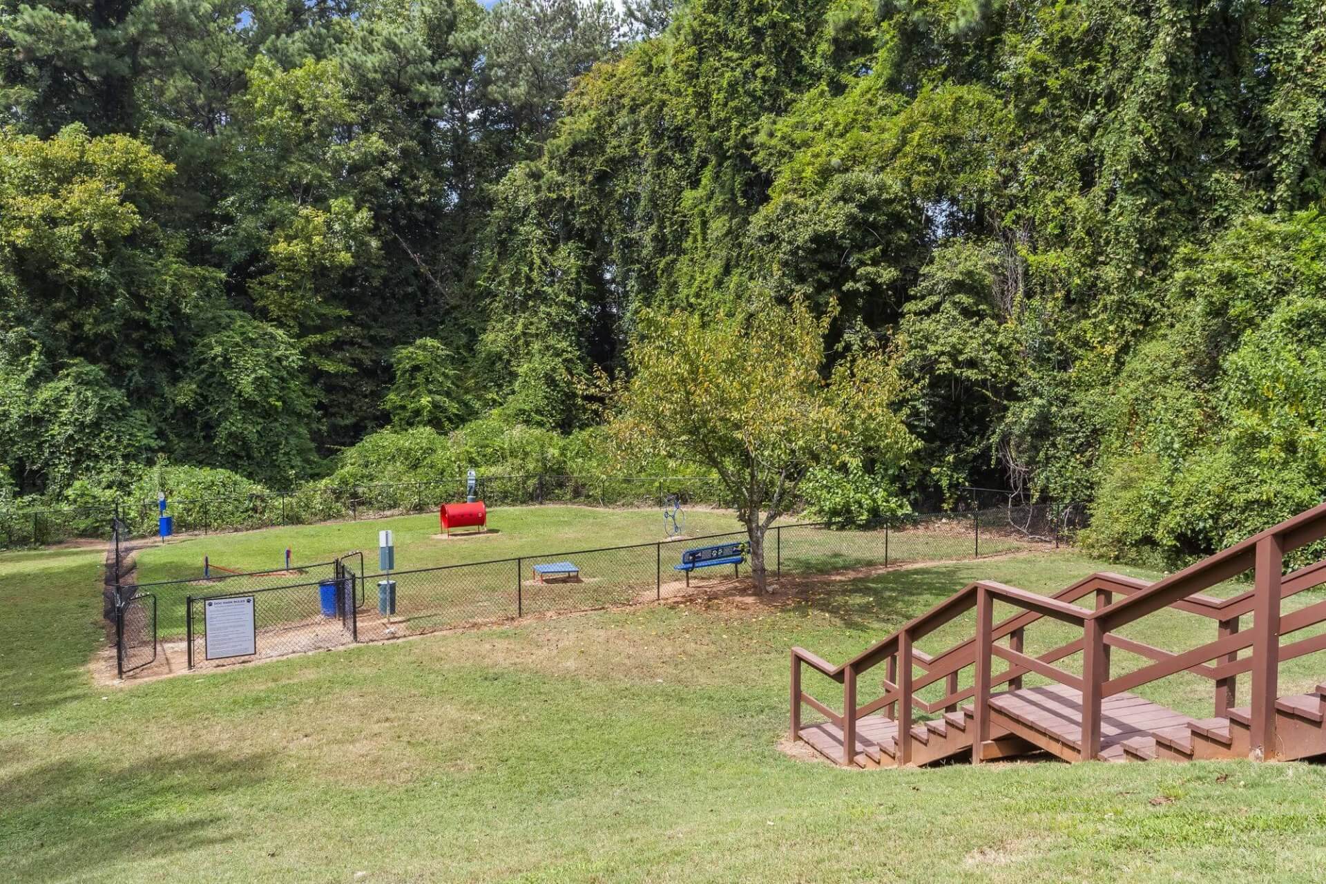 dog park near the dog friendly apartments the ellis